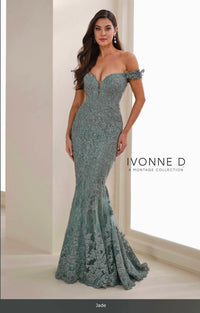 Ivonne D - Off-Shoulder Formal Gown