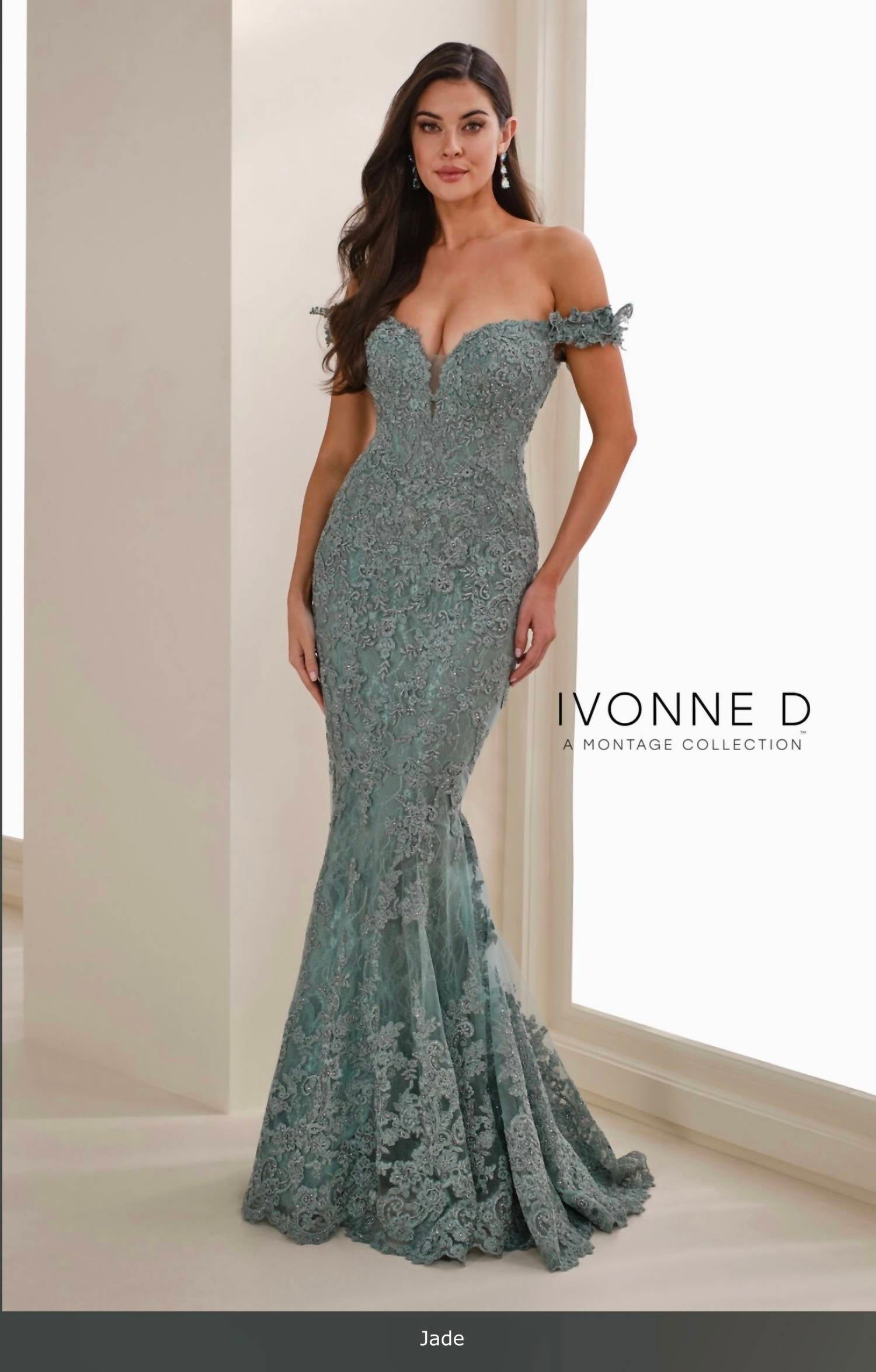 Ivonne D - Off-Shoulder Formal Gown