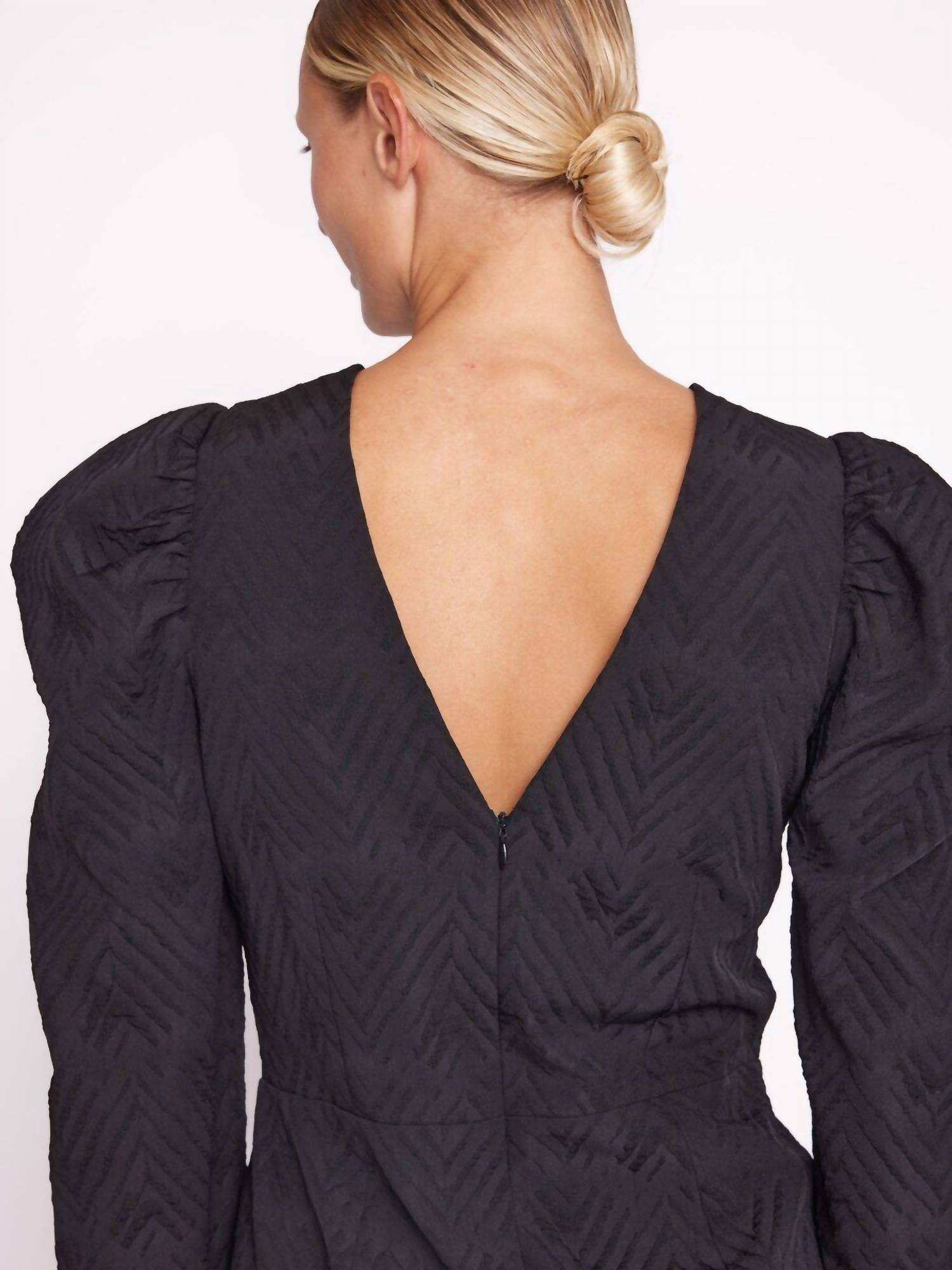 Berenice - Reve Short Dress With Puffed Sleeves