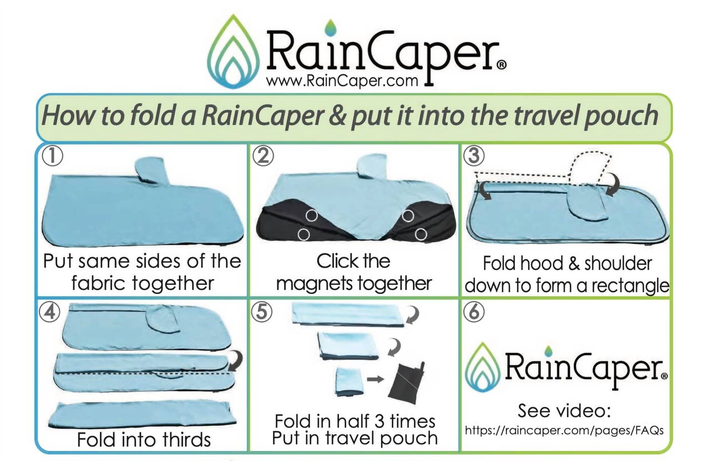 Raincaper - Reversible Fine Art Rain Cape