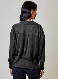 Dh New York - Emery Satin Button Down Top