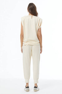 young fabulous & broke Pearla Top in vanilla - women's shirt - alternate view