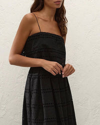 Faithfull The Brand - Abajo Cropped Eyelet Top