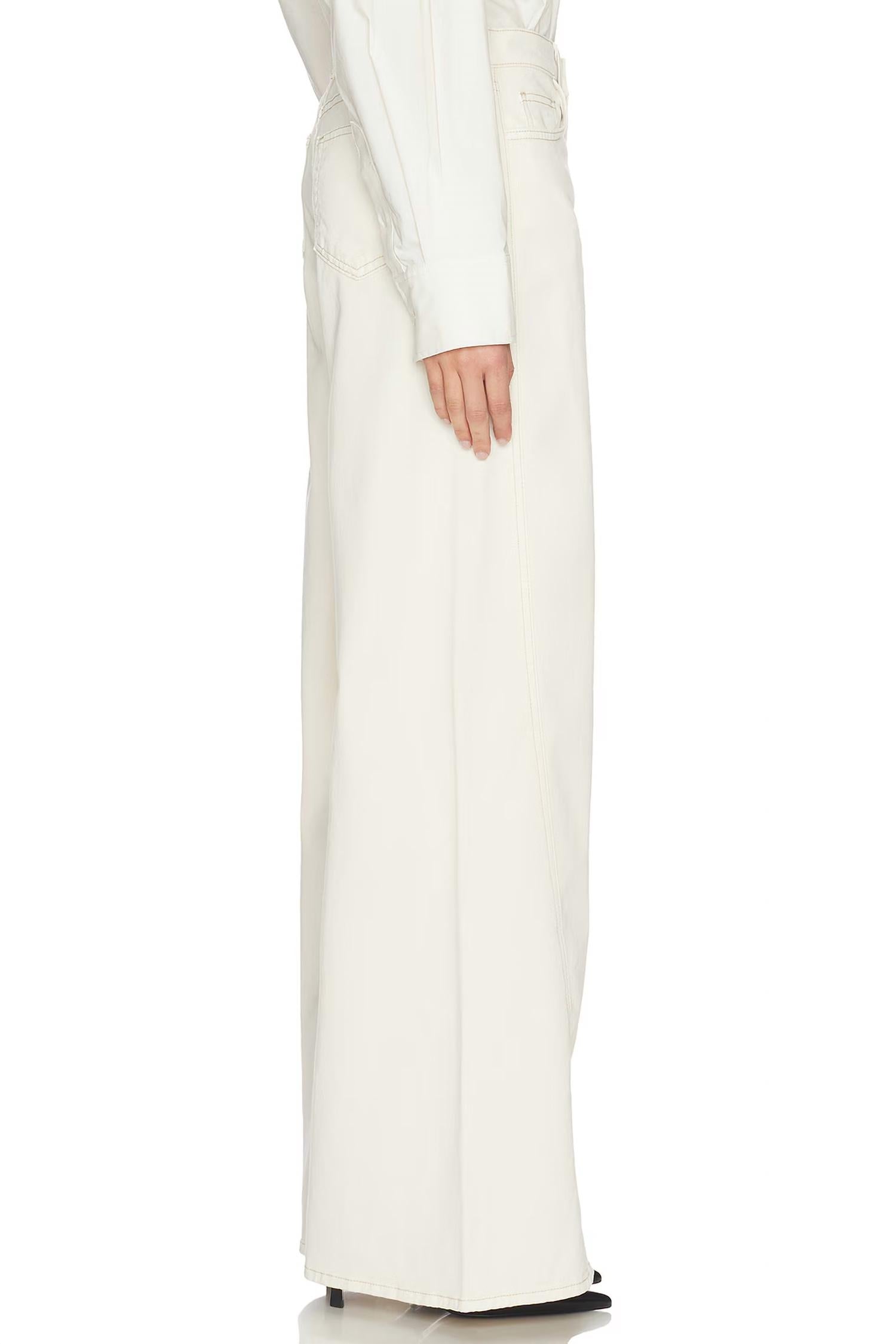 L'Agence - Beau High Rise T Seam Wide Leg Jean