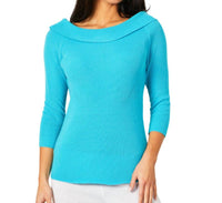 Off The Shoulder Ribbed Detail Top
