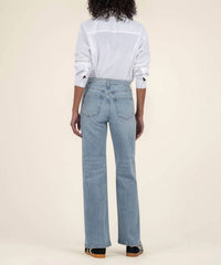 KUT FROM THE KLOTH Miller High Rise Wide Leg Jean in candescent - women's jeans - detail view