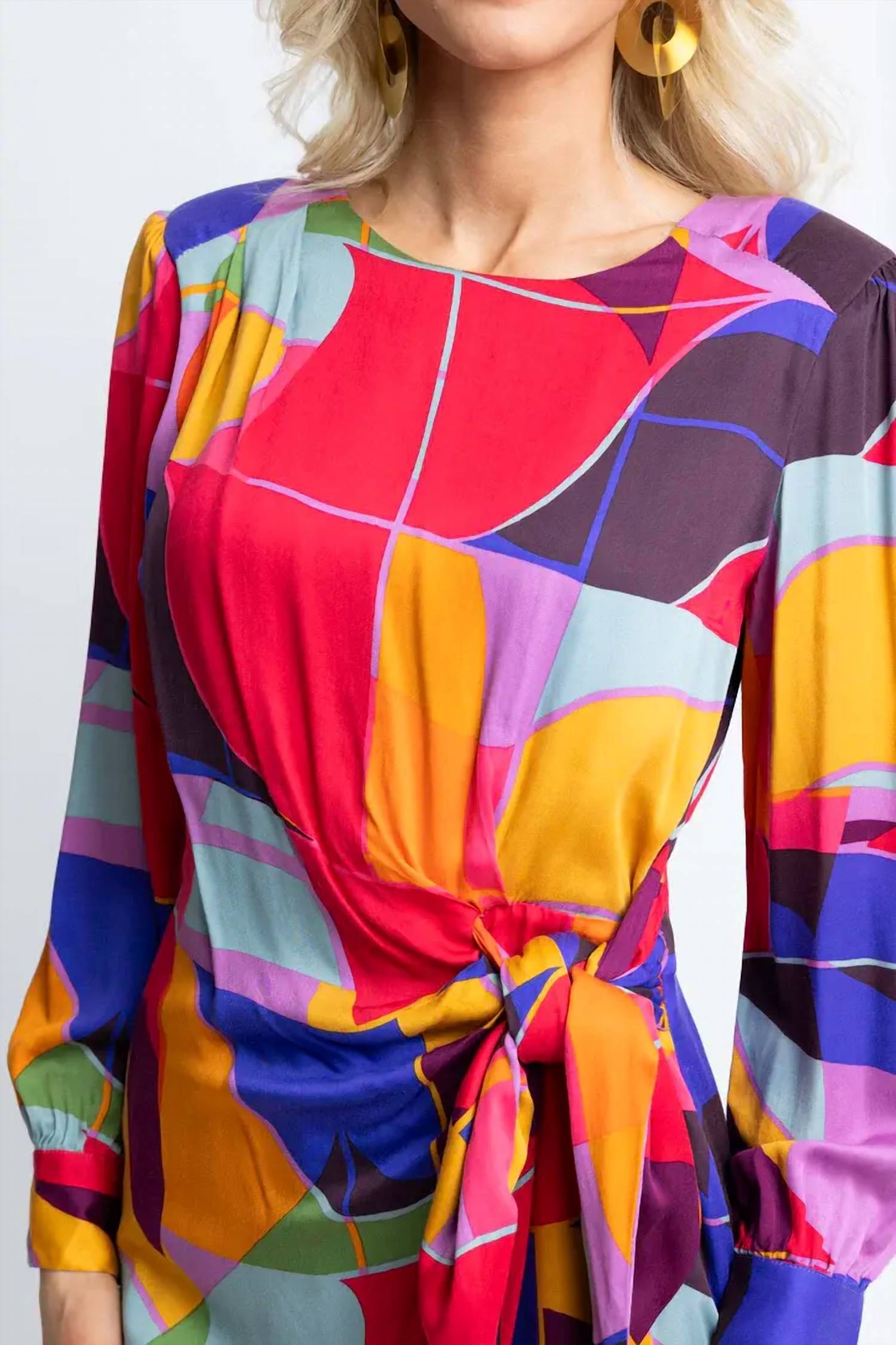 Karlie - Mosaic Wrap Dress