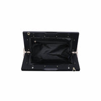 Urban Expressions - Jamie Woven Wooden Frame Clutch Bag
