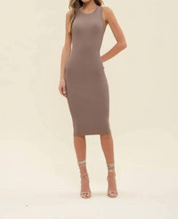 Blu Pepper - Stella Ribbed Knit Tank Dress