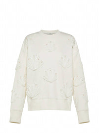 Forte Forte - Women's Lunamaris Shell Embroided Sweatshirt