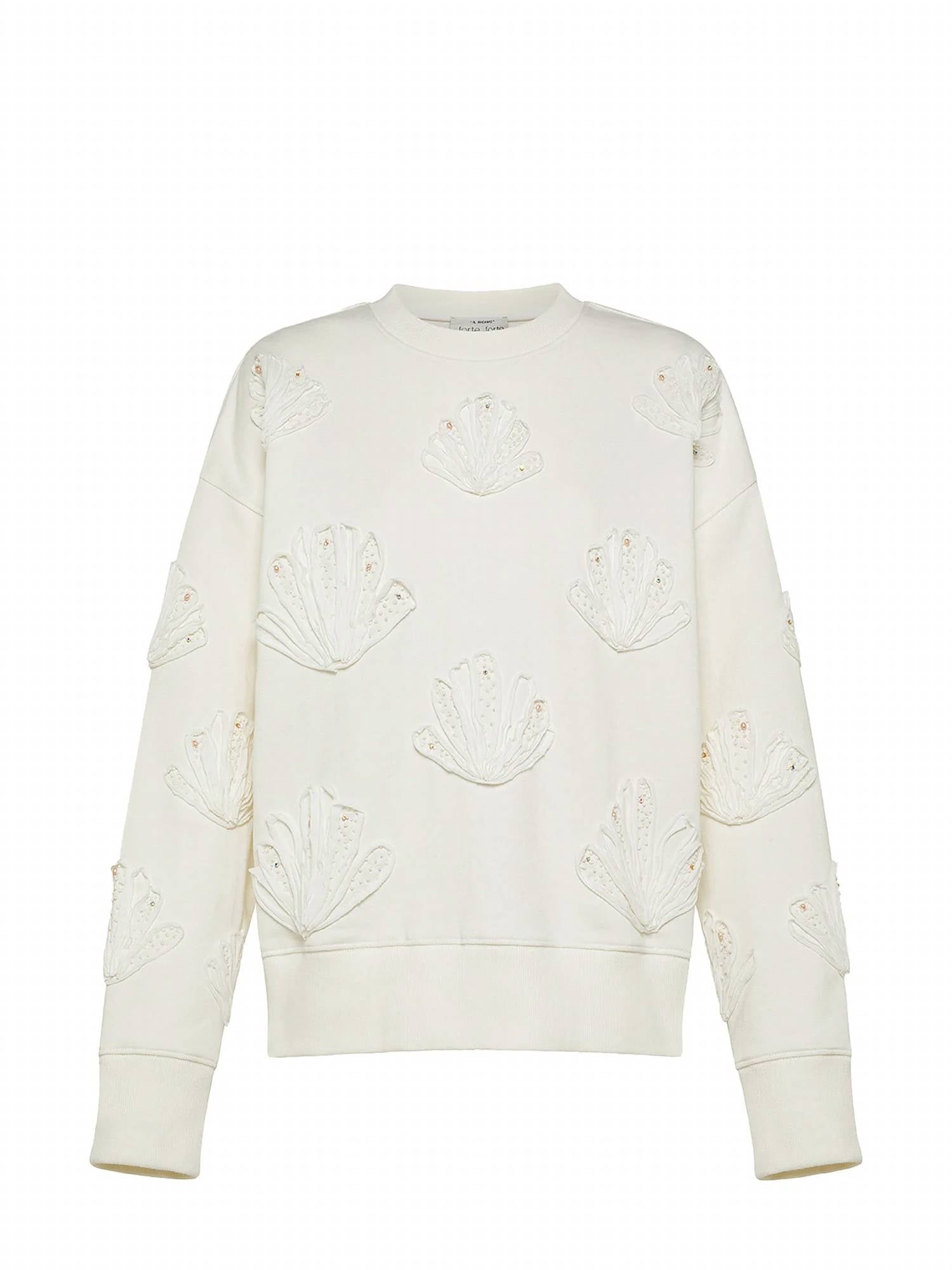 Forte Forte - Women's Lunamaris Shell Embroided Sweatshirt
