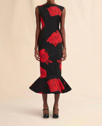 Marni - Juno Print Poplin Midi Dress