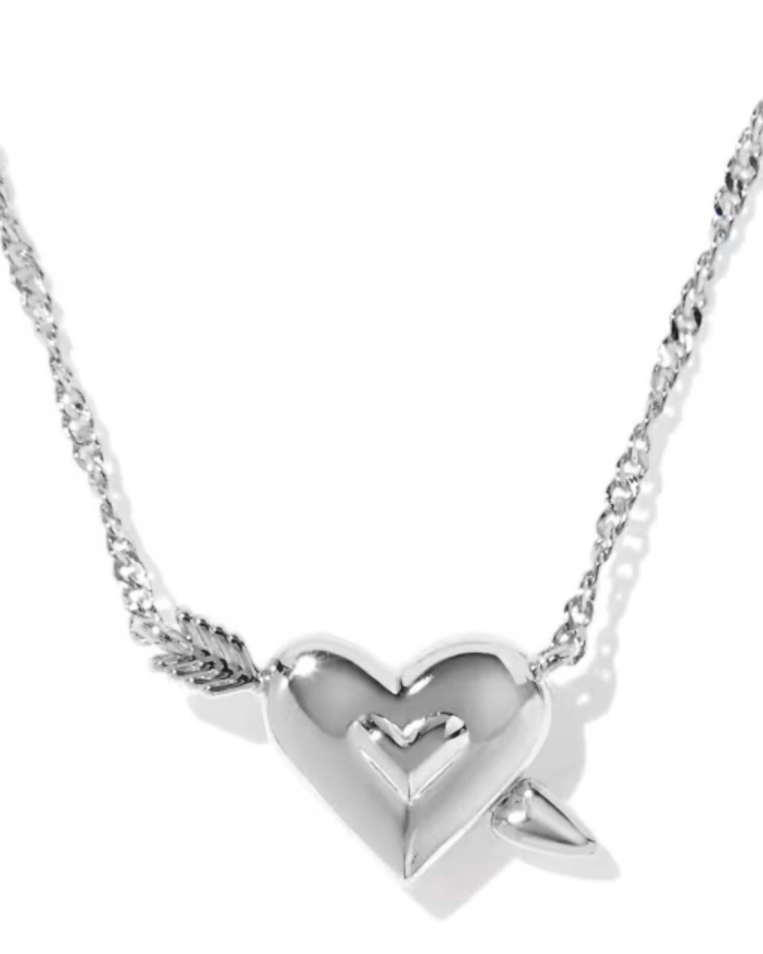 Kendra Scott - Women's Ari Heart Arrow Short Pendant Necklace