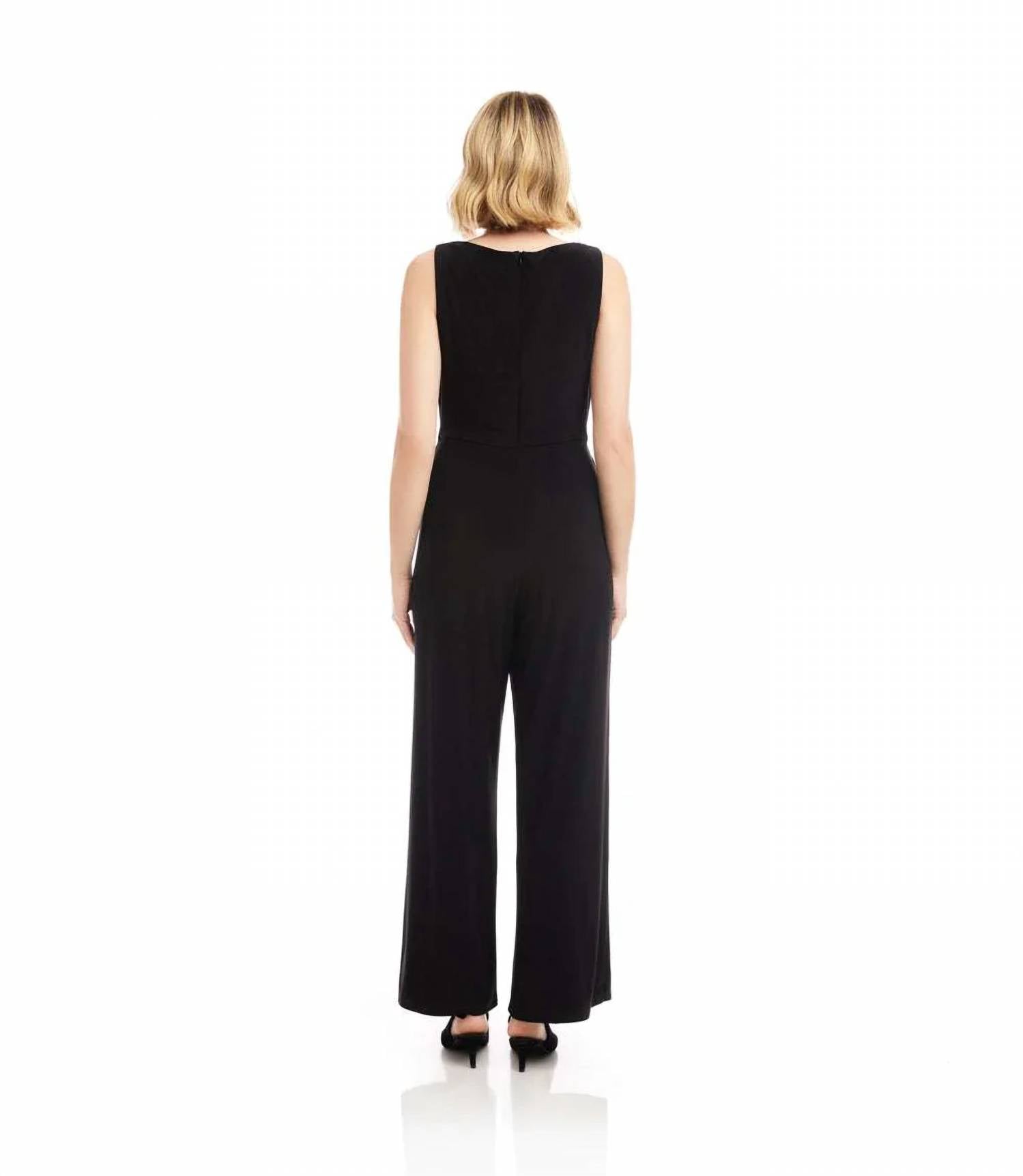 Karen Kane - Camila Travel Jersey Sleeveless Cowl Neck Jumpsuit