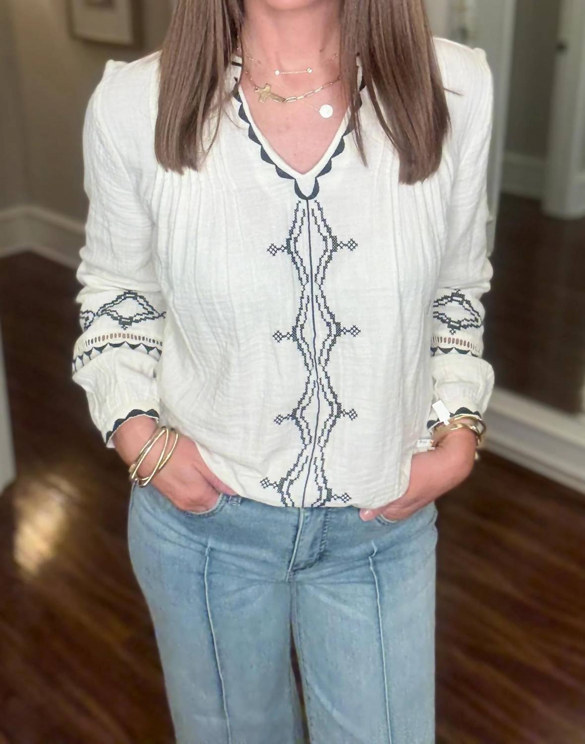 Dylan - Isabelle With Embroidery Tunic