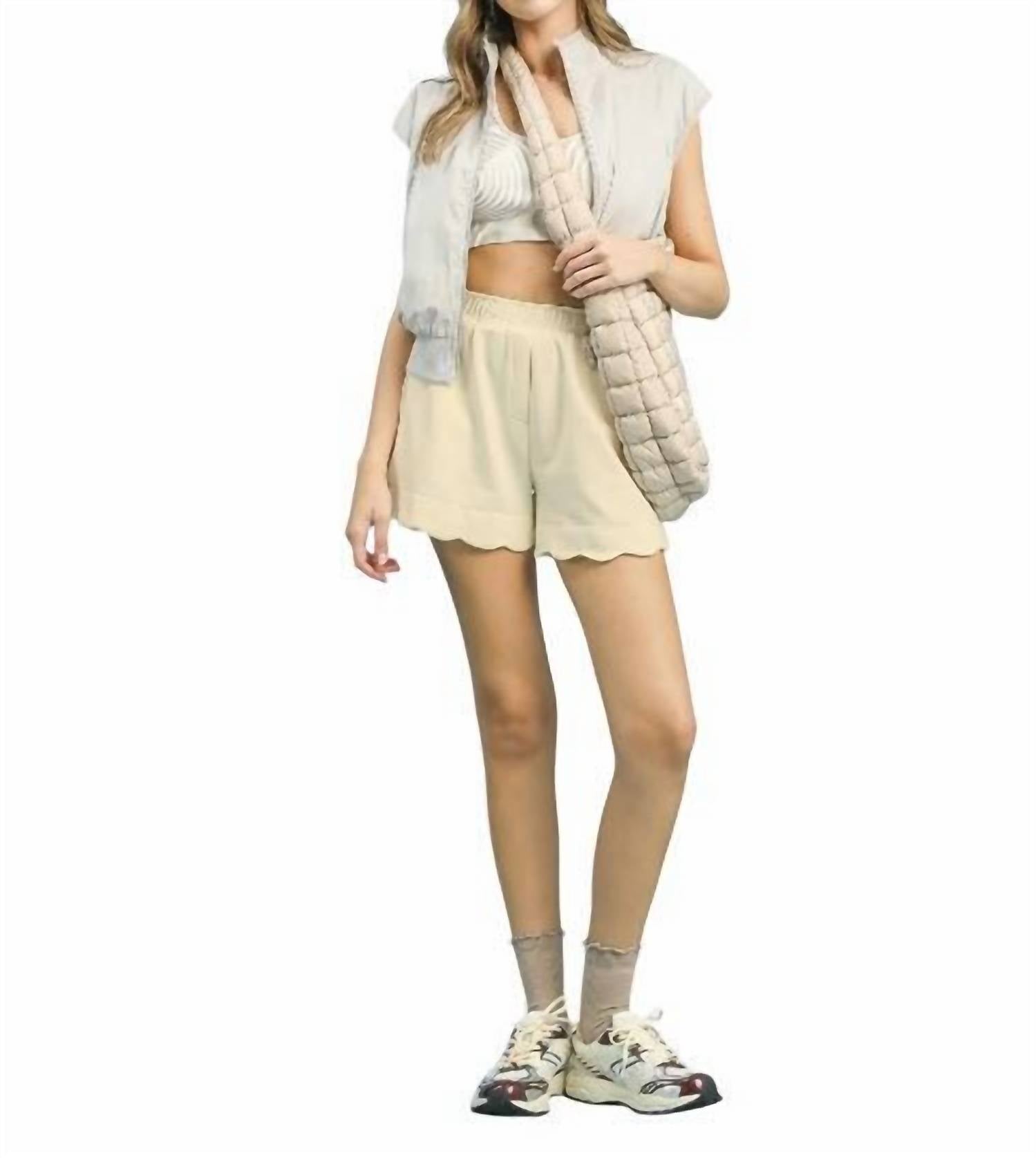 Umgee - High Waist Pull On Shorts