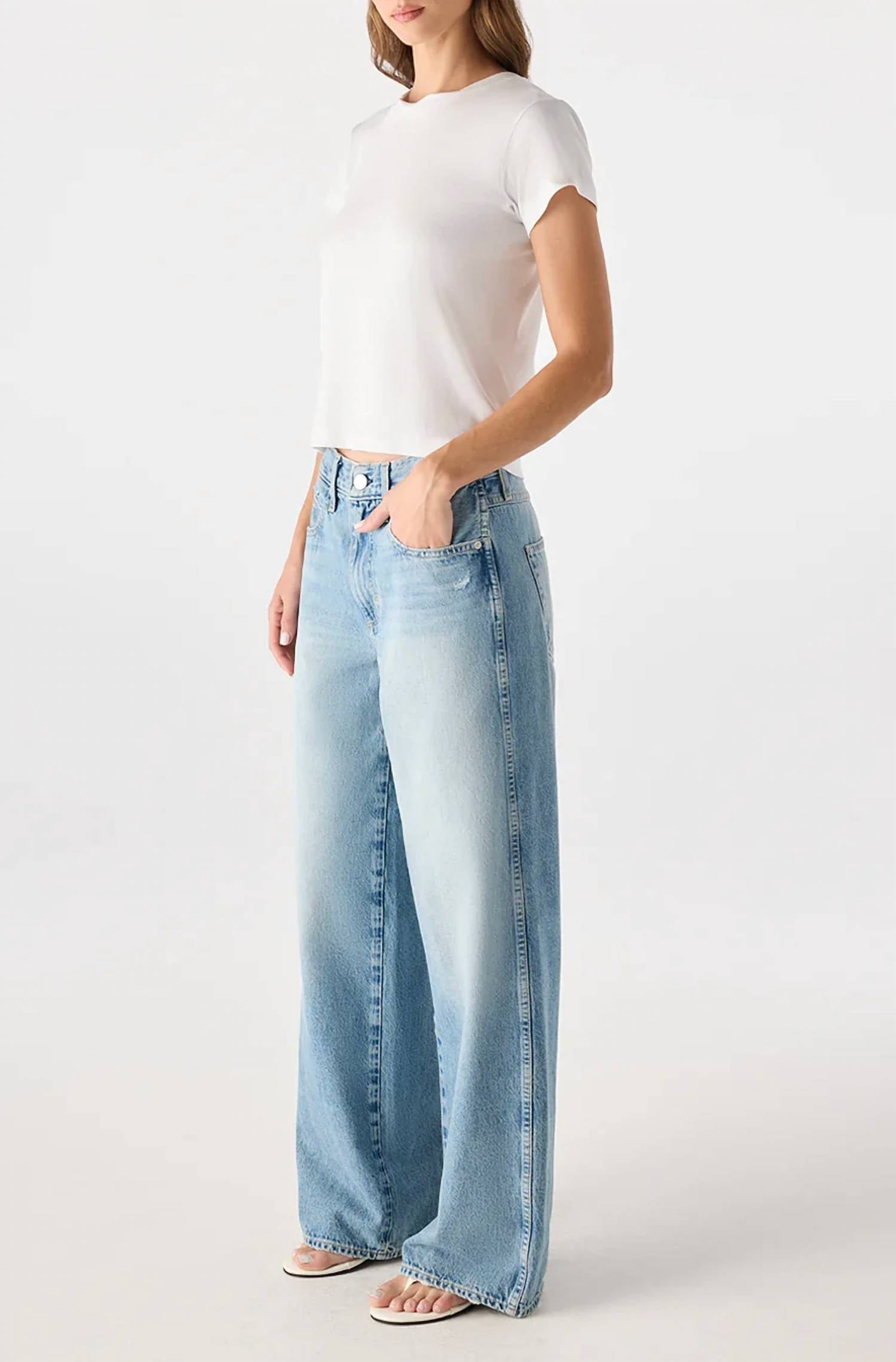Amo - Kira Mid Rise Wide Leg Jeans