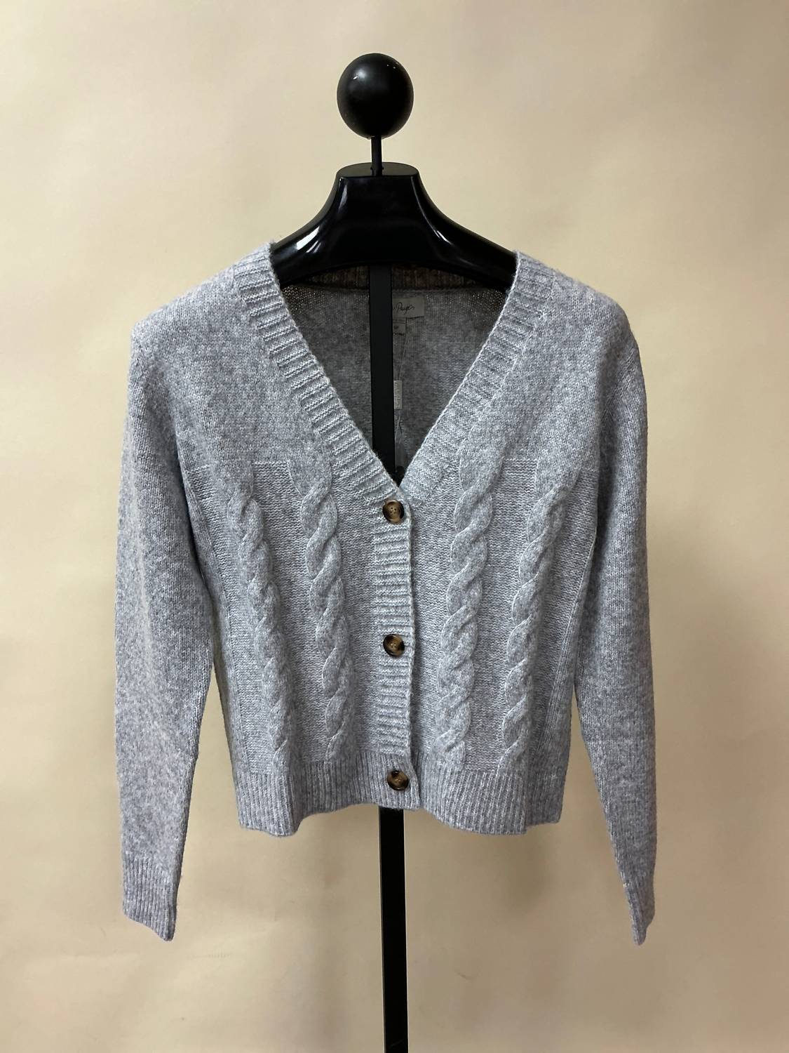 Giftcraft Women's V-neck Cardigan in grey - women's sweater