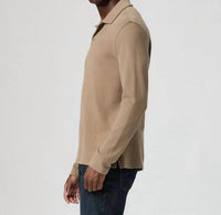 Paige Hammond Long Sleeve Polo in highlands - men's shirt - detail view