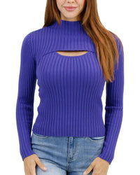 Grace & Lace - 2-Piece Ribbed Shrug Sweater