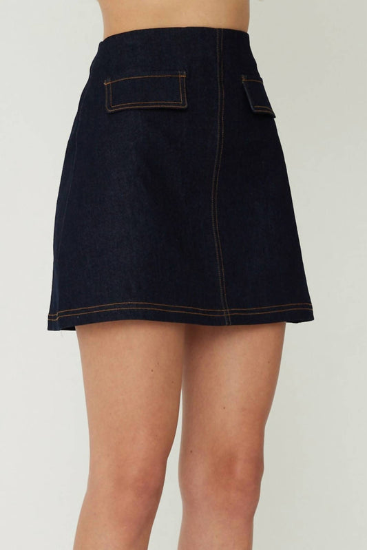 Js71 - Oxford Mini Skirt