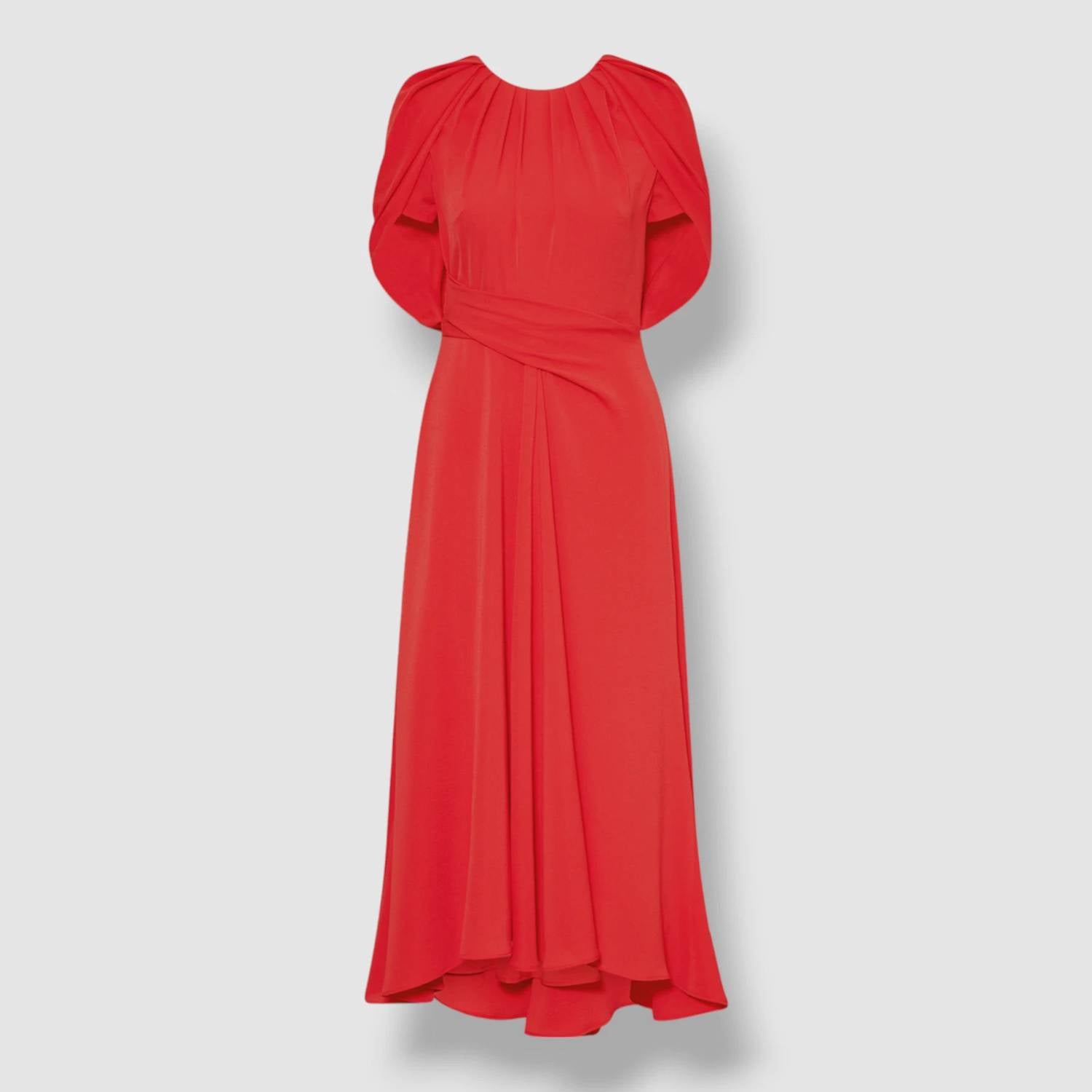 Talbot Runhof - Stretch Crespina Midi Dress