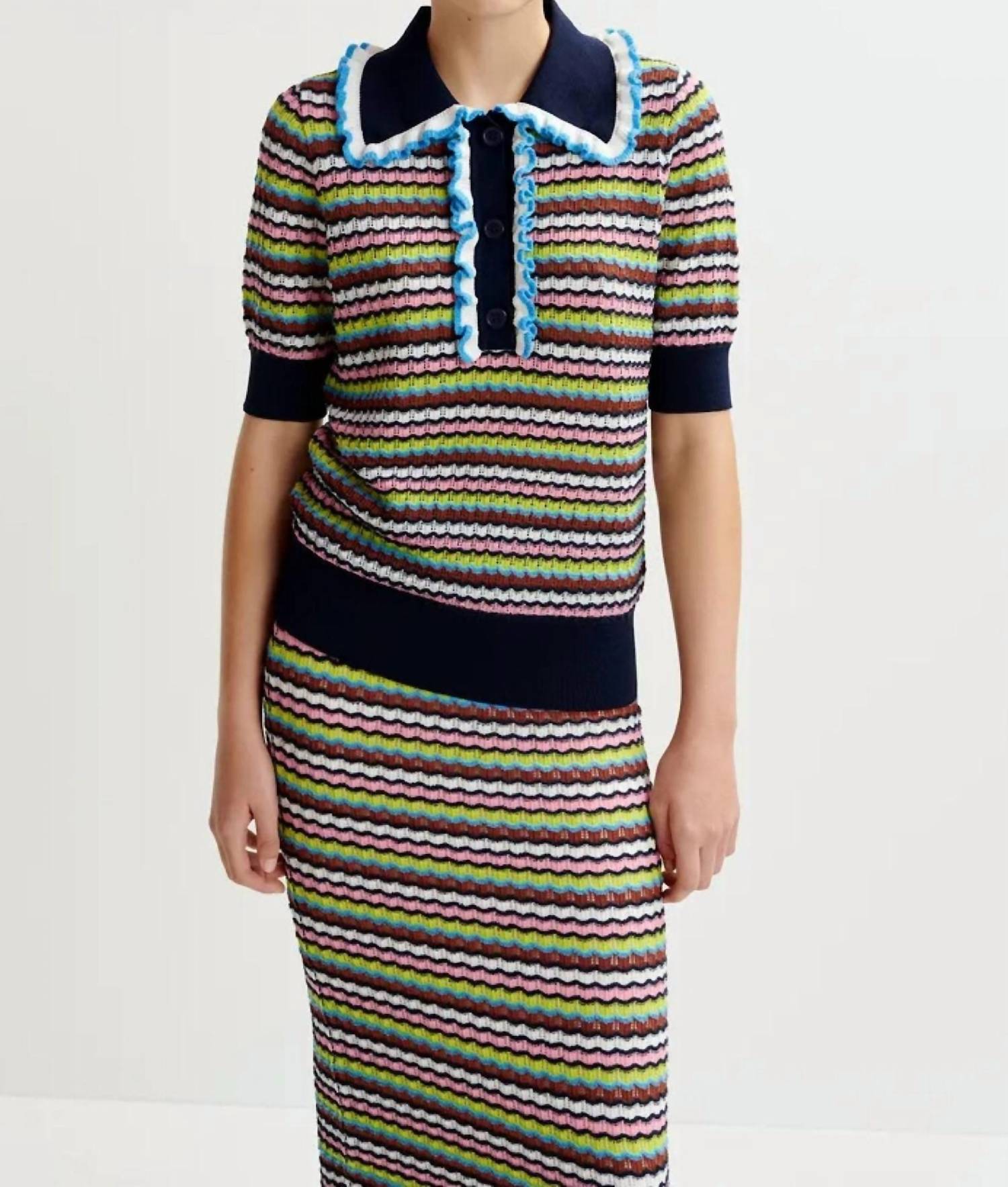 Essentiel Antwerp - Knit Top with Collar