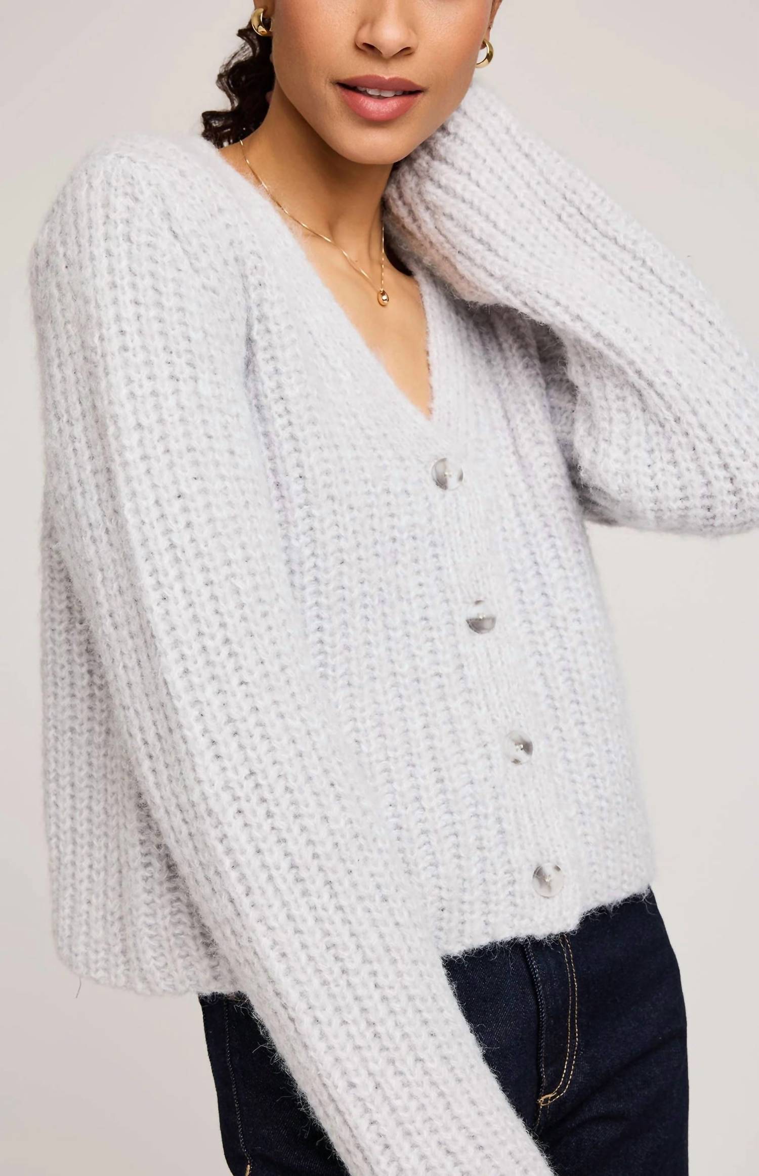 Gentle Fawn Melanie Sweater in heather grey - women's sweater - alternate view