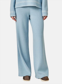 2.7 AUGUST APPAREL Max Stitch Knit Long Pants in blue - women's pants