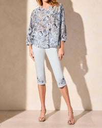 Tribal - Flowy Dolman Sleeve Blouse