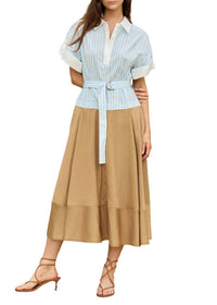 Simkhai - Mylo Midi Combo Shirt Dress