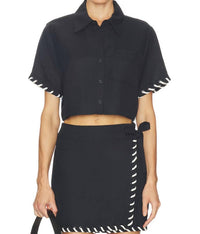 Jonathan Simkhai - Auggie Camp Shirt With Front Patch Pocket