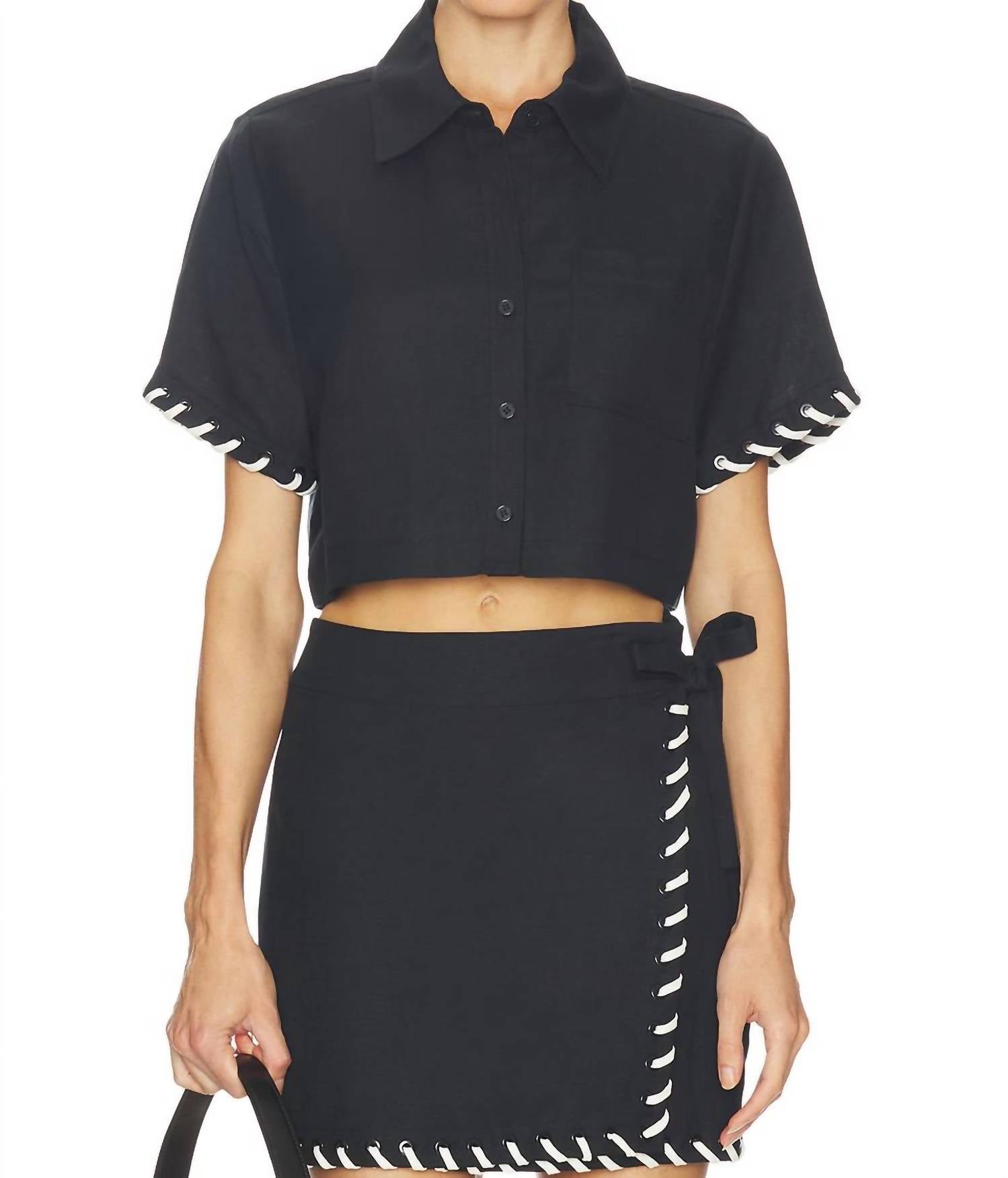 Jonathan Simkhai - Auggie Camp Shirt With Front Patch Pocket