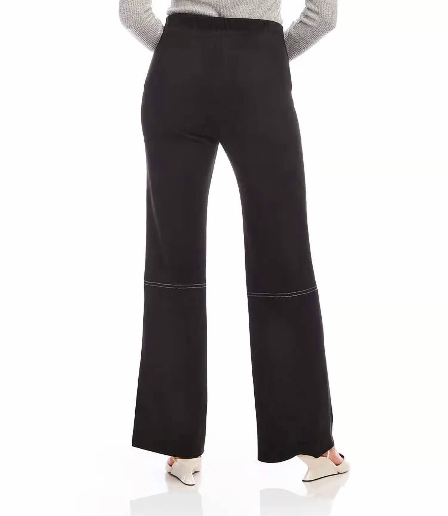 Karen Kane - Faux Suede Stitch Pants
