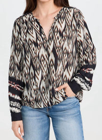 Velvet By Graham & Spencer - Ikat Abrielle Blouse