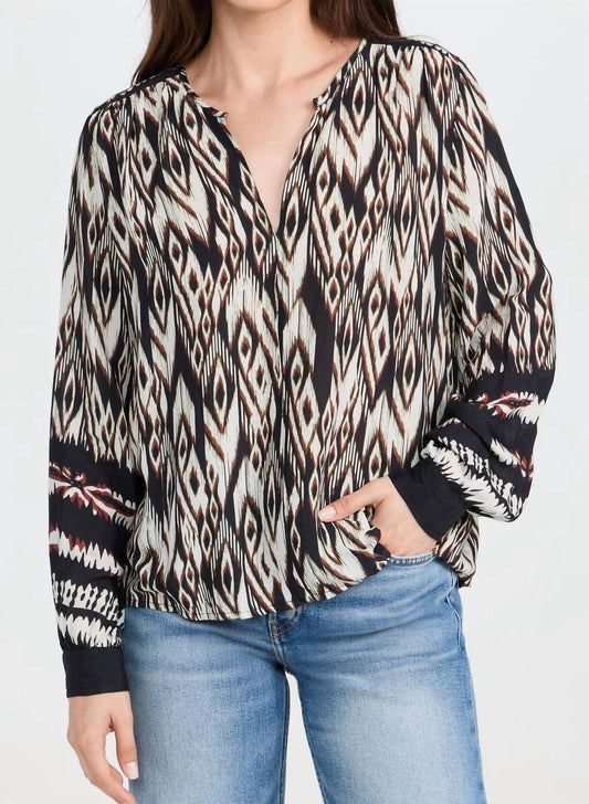 Velvet By Graham & Spencer - Ikat Abrielle Blouse