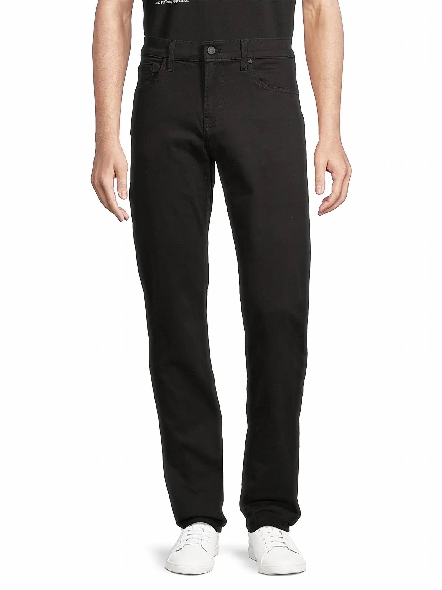 7 For All Mankind Slimmy Clean Pocket Jeans in black - men's jeans