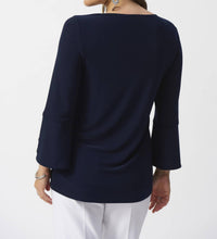 Joseph Ribkoff - Eyelet Flared Top