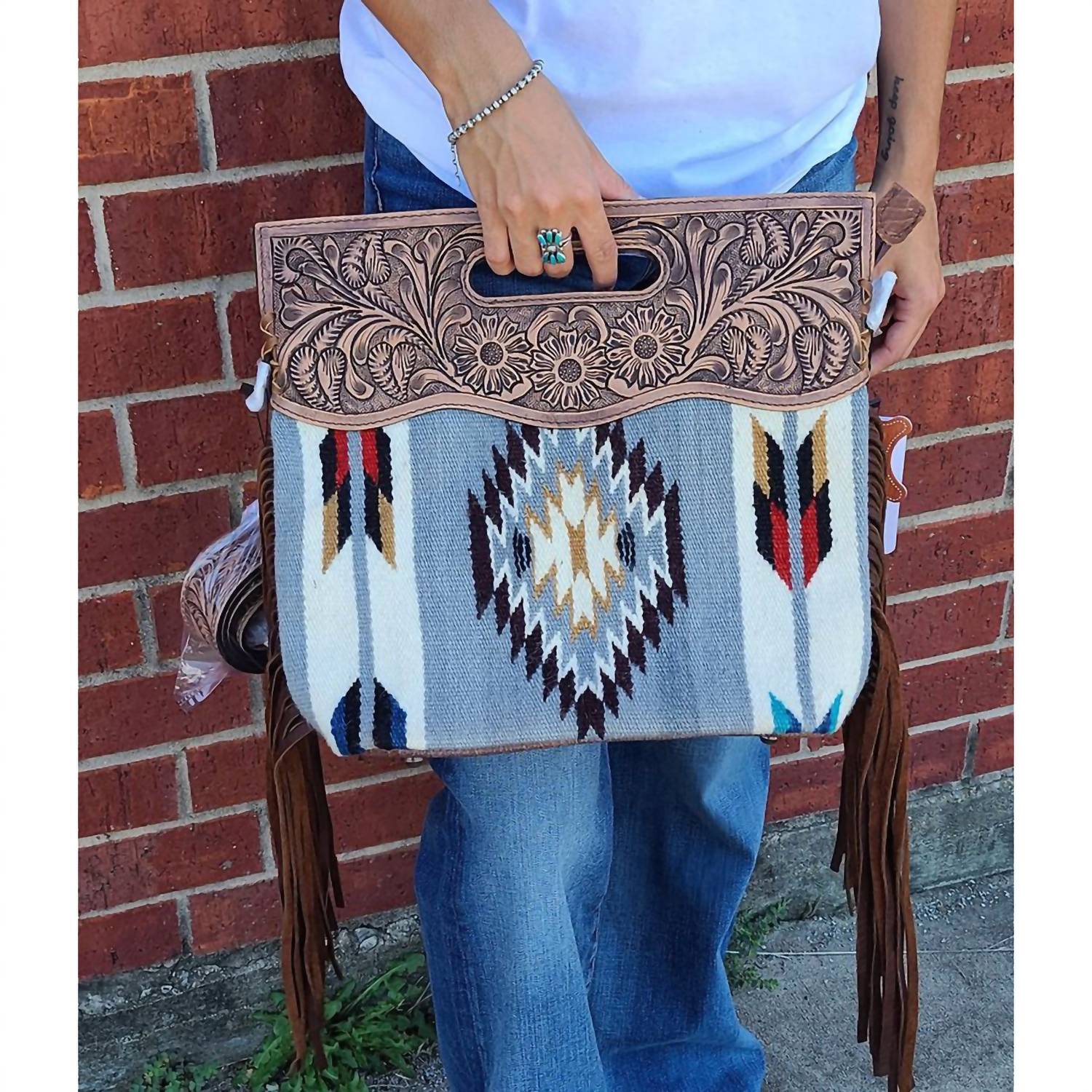 American Darling - Women's Hand-woven Blanket Clutch