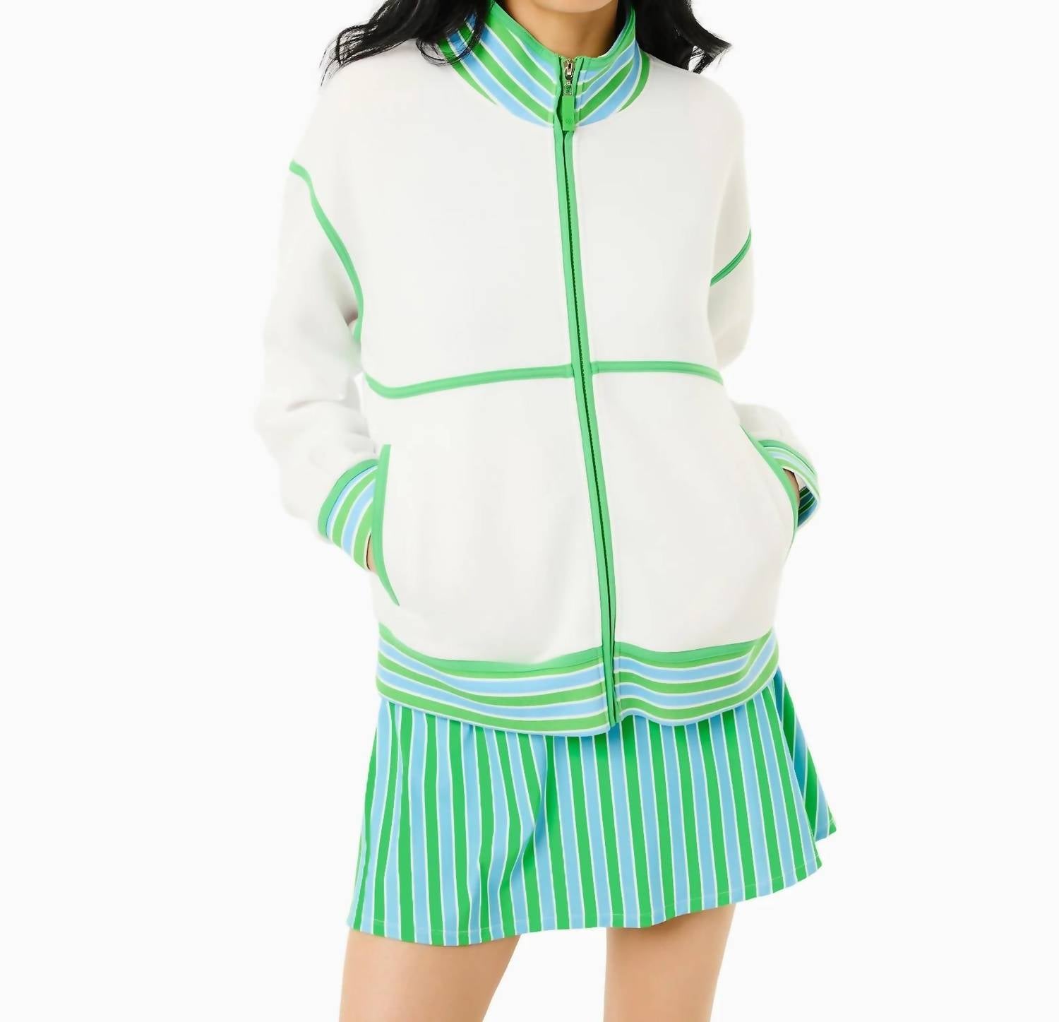 Addison Bay - Midweight Double Pique Billie Full Zip Sweatshirt
