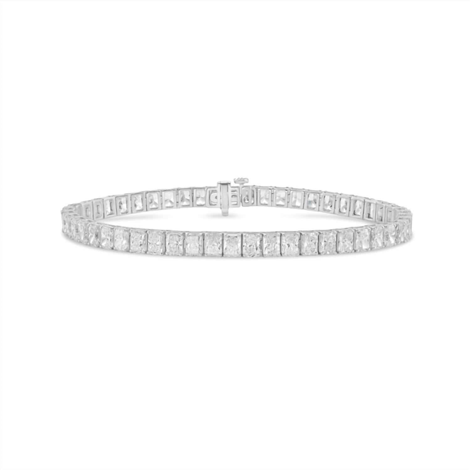 Diana M Jewels - Women's Radiant Lab-Grown Diamond Jewelry Bracelet (15.00 Ct) - Grand