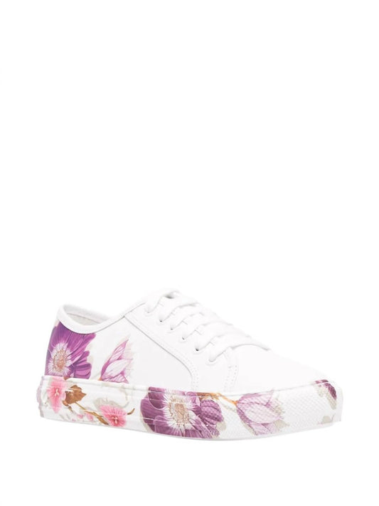 Salvatore Ferragamo - Womens Floral-print Sneakers