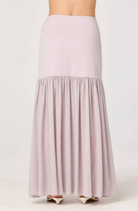 Astr - Aloyse Contrast Gathered Maxi Skirt