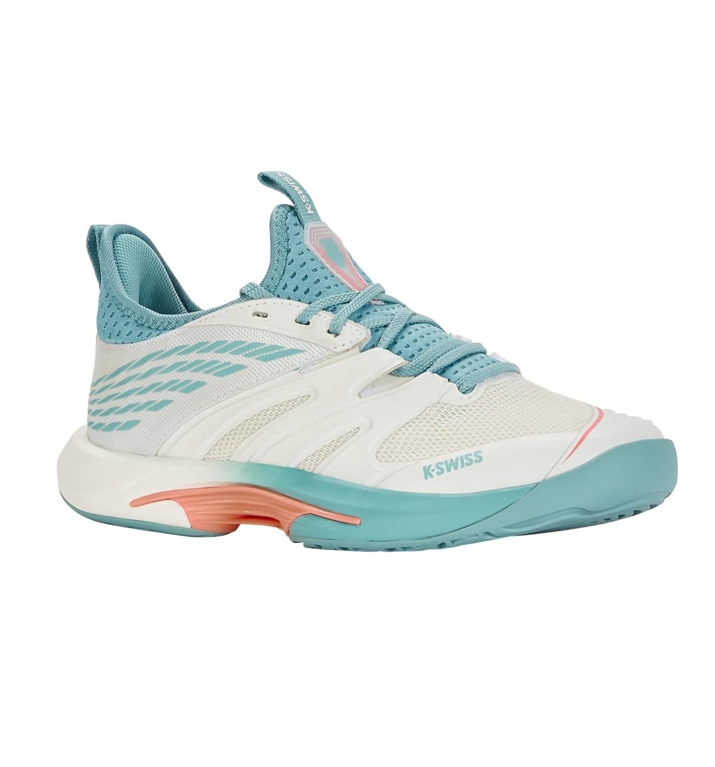 K-Swiss Women's Speed Trac Tennis Shoes in white green - women's shoe - detail view