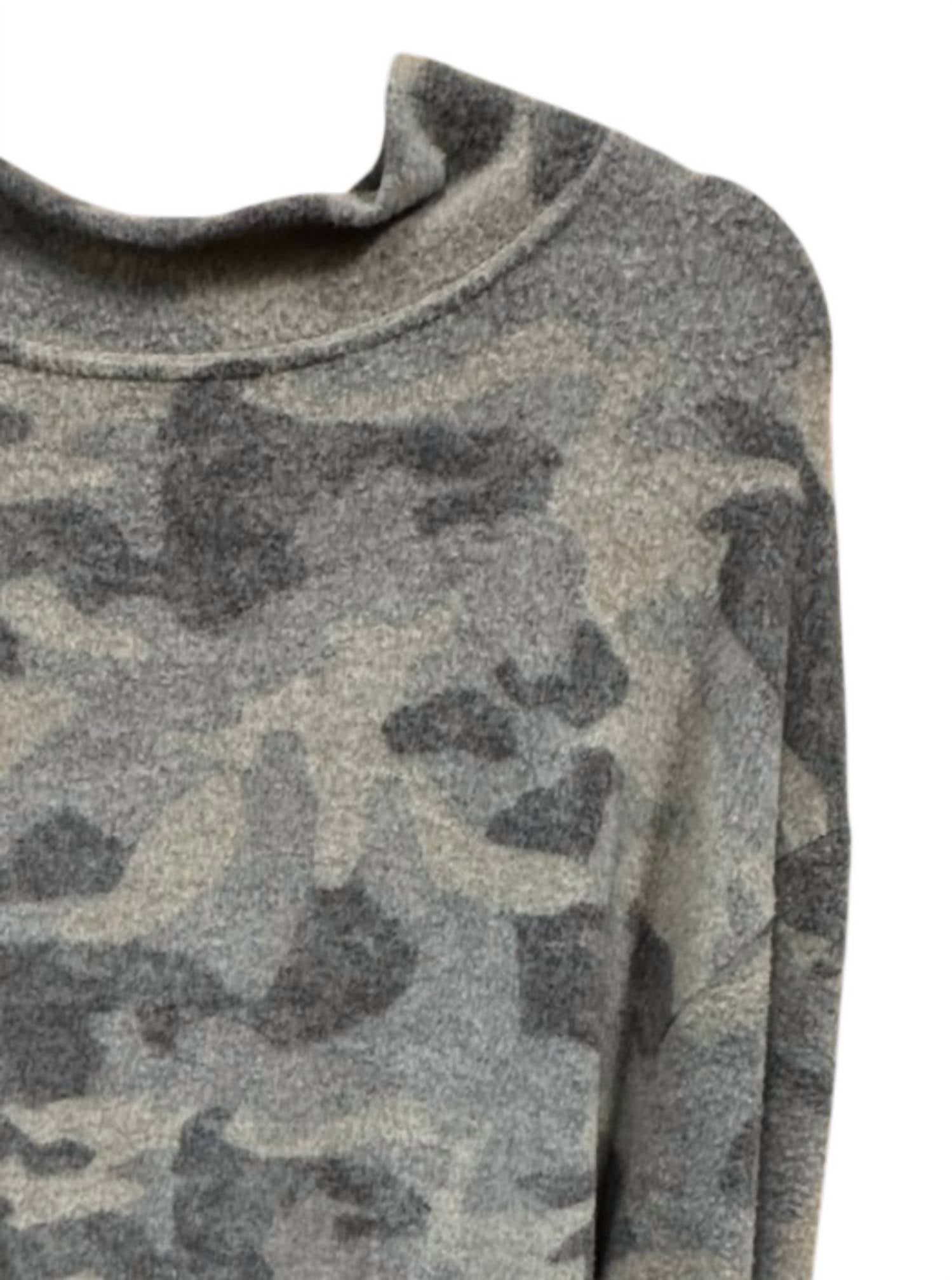 Carole Christian Women's Soft Fleece Dress in camo - women's dress - alternate view