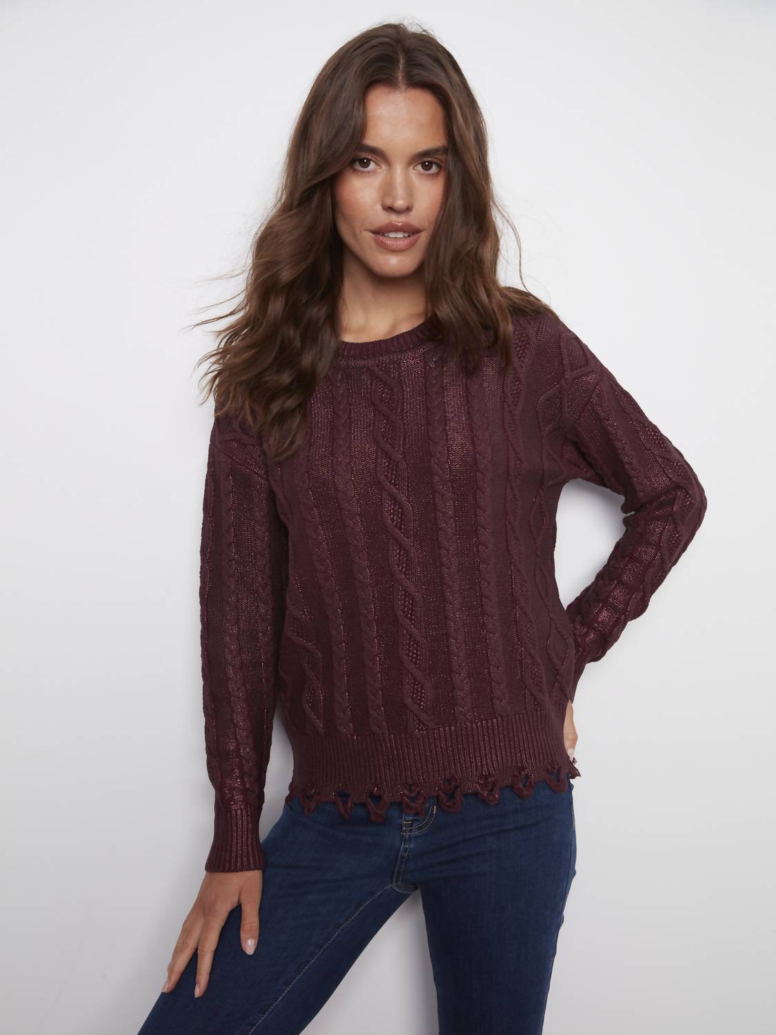 Charlie B - Foiled Crew Neck Sweater