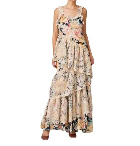 Bytimo - COTTON SLUB FLOUNCE DRESS