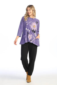 Jess & Jane - Love Letter Mineral Washed Patch Pocket Top