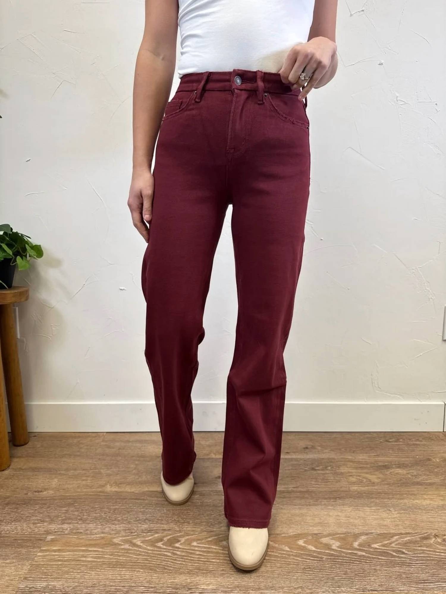 Mica Denim - High Rise Wide Leg Jeans