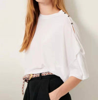 Sessun - Summer Night T-shirt With Knot Sleeves